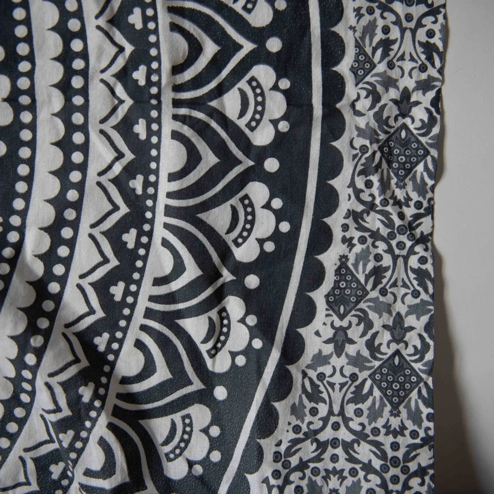 Floral Mandala Print Boho Tapestry Wall Hanging
